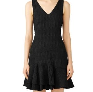Josie by Natori Sincerely Yours Black Sleeveless Textured Dress Size 2